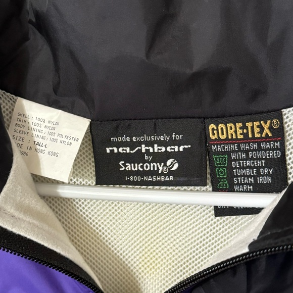 Vintage Nashbar Saucony Gore-Tex Jacket Cycling Windbreaker Nylon Tall-L - Picture 12 of 14